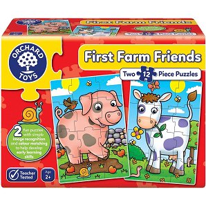 Παιδικό Puzzle Οι Πρώτοι Φίλοι της Φάρμας 12pcs για 2+ Ετών Orchard