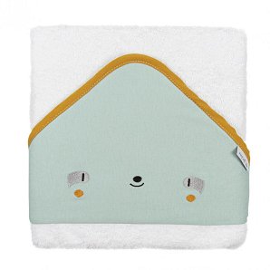 PEREZOSO HOODED TOWEL 100X100 GREEN