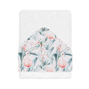 Μπουρνούζι Κάπα FLAMINGO TOWEL 100X100 WHITE