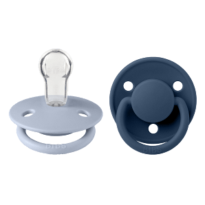 ΠΙΠΙΛΕΣ BIBS DE LUX SILICONE ONESIZE DUSTY BLUE/STEEL BLUE