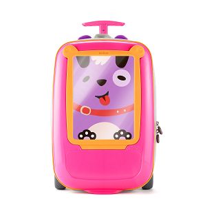 Παιδική Βαλιτσα με Ροδάκια Govinci Pink/Orange