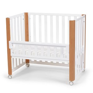 Wooden cot with the pen function  KOYA + with mattress