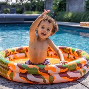 Swim Essentials Φουσκωτή Πισίνα Φ100cm Aπό 1 Έτους Camouflage