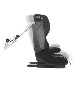 Παιδικό Κάθισμα αυτοκινήτου Sparco SK700 Black/ Red Isofix