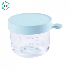 Δοχείο Αποθήκευσης Φαγητού Γυάλινο 150 ml Light Blue