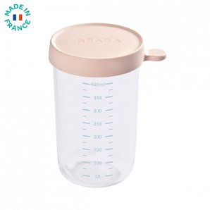Δοχείο Αποθήκευσης Φαγητού Γυάλινο 400ml Pink