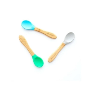 Tommee Tippee Eco Rascals Spoons Grey Blue Grey