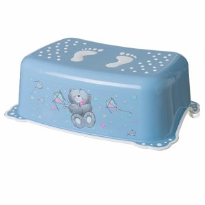 Αντιολισθητικό σκαλοπατάκι μπάνιου Bears Light Blue