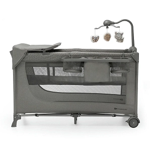 Kinderkraft travel cot JOY 2 with accessories DARK GREY
