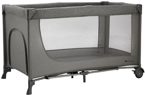 Kinderkraft travel cot JOY 2 DARK GREY