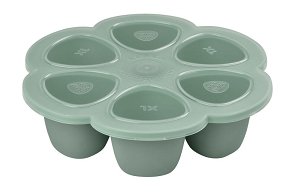 Θήκη πολλαπλών μερίδων Beaba Multiportions 6x150ml Sage Green