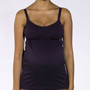 Pregnancy nurs tank top 1/S BLACK