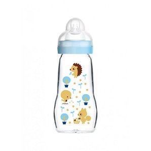 Μπιμπερό Γυάλινο Feel Good 260ml με θηλή