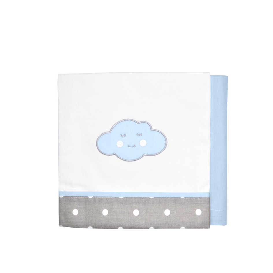 Σετ σεντόνια λίκνου ΣΥΝΝΕΦΟ Light Blue