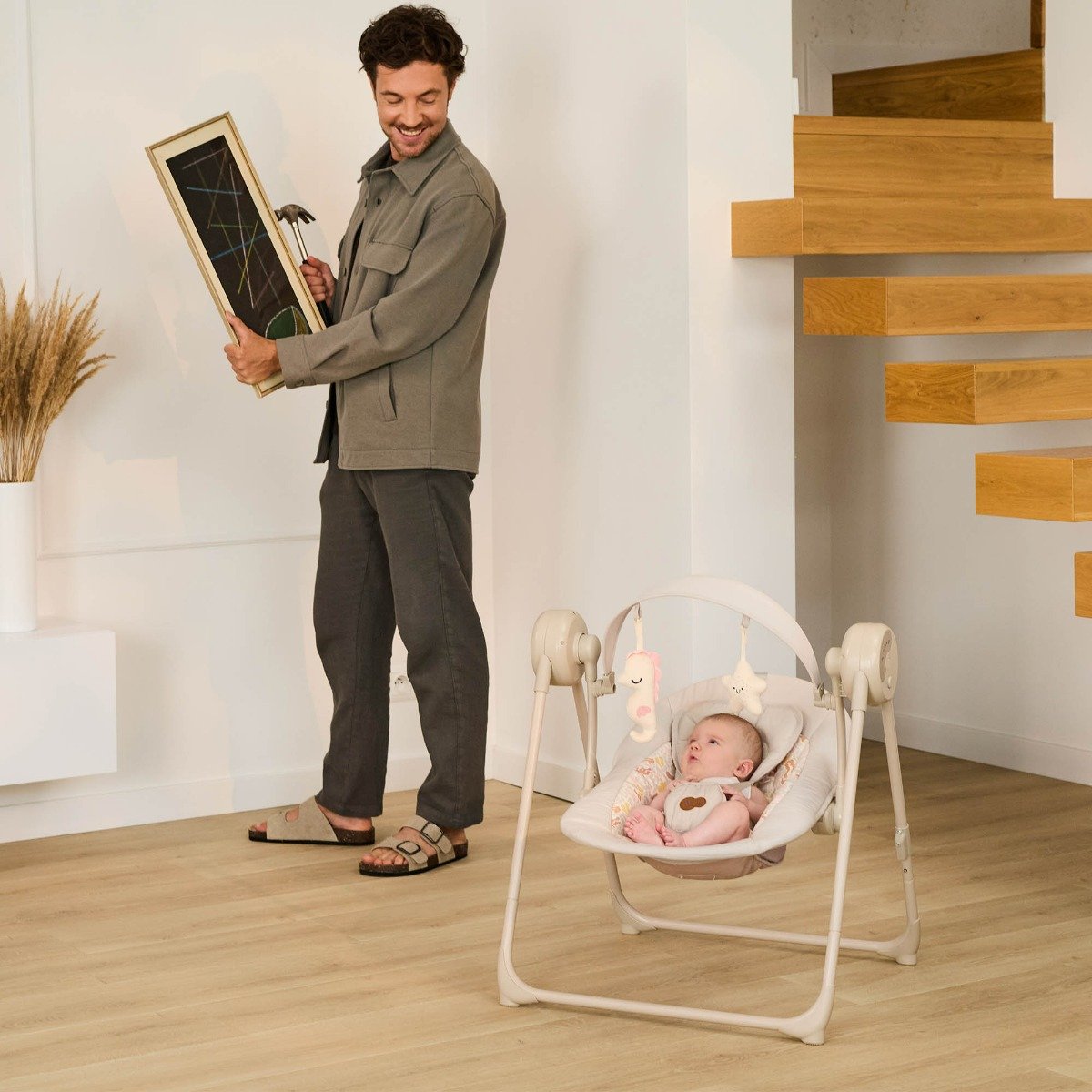 Kinderkraft bouncer SWINGEE beige