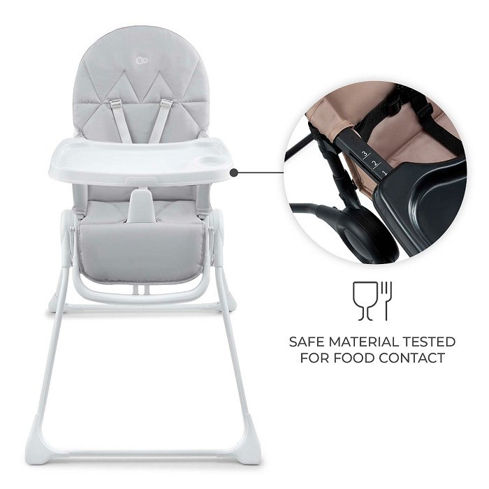 Kinderkraft high chair BINCI light grey