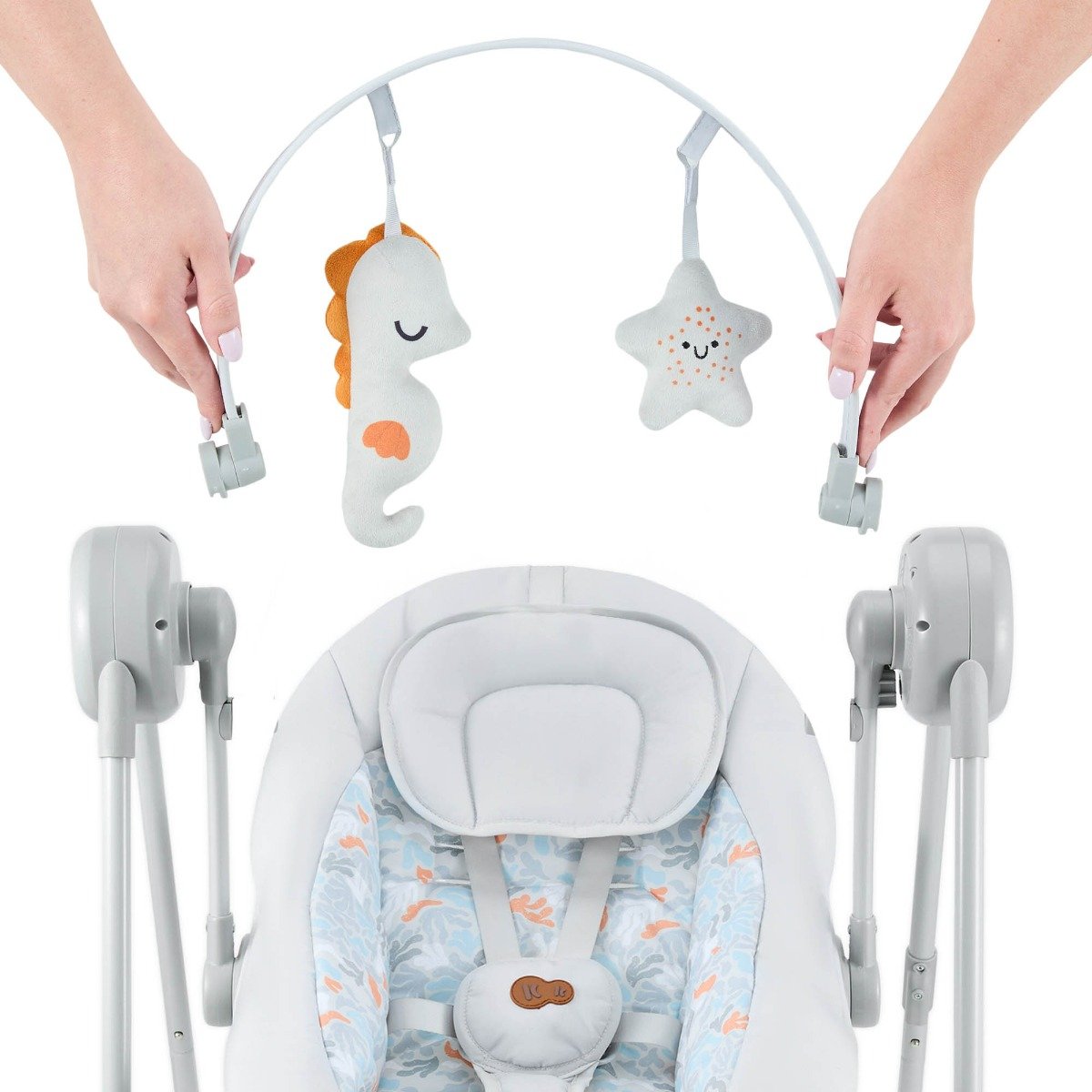 Kinderkraft bouncer SWINGEE grey