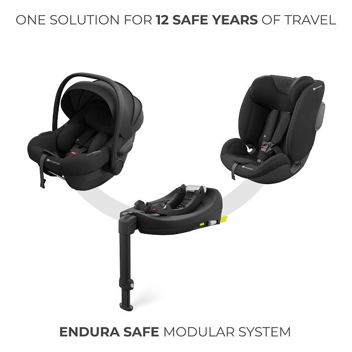 Kinderkraft Car Seat I-FIX ENDURA SAFE 61-150 cm BLACK