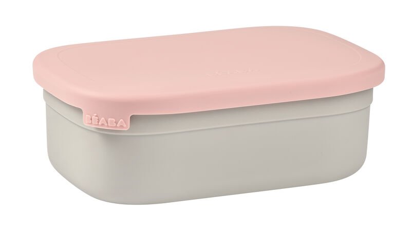 Ανοξείδωτο δοχείο φαγητού Beaba Velvet Grey/Dusty Rose
