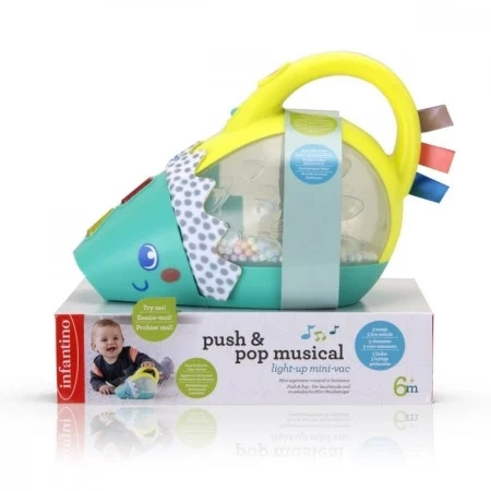 PUSH & POP MUSICAL LIGHT-UP MINI-VAC