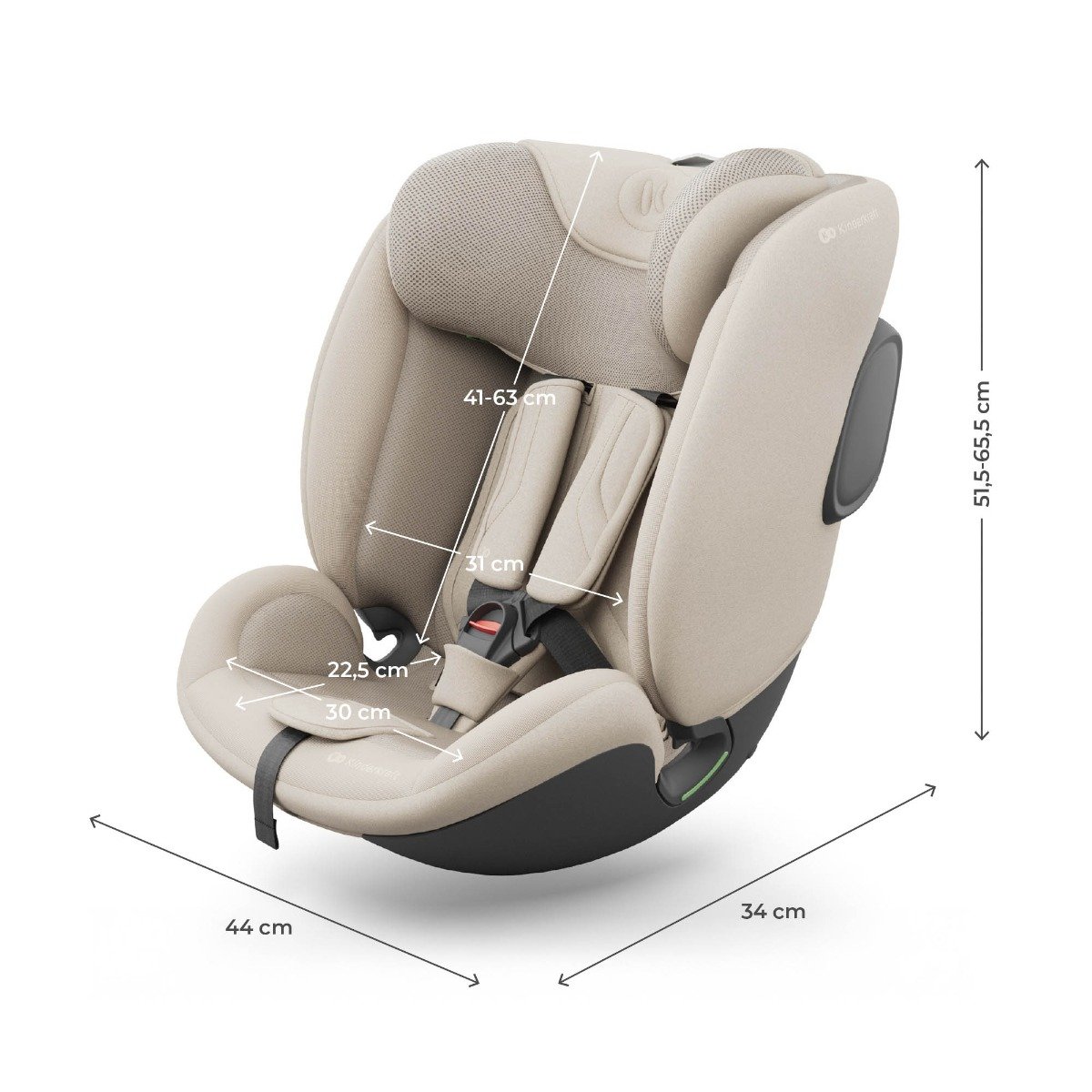 Kinderkraft Car Seat I-FIX ENDURA SAFE 61-150 cm BEIGE