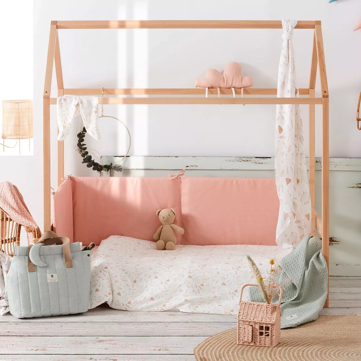 Βρεφικό παπλωματοθήκη  Nordic+Pillow 120X150 W/PINK