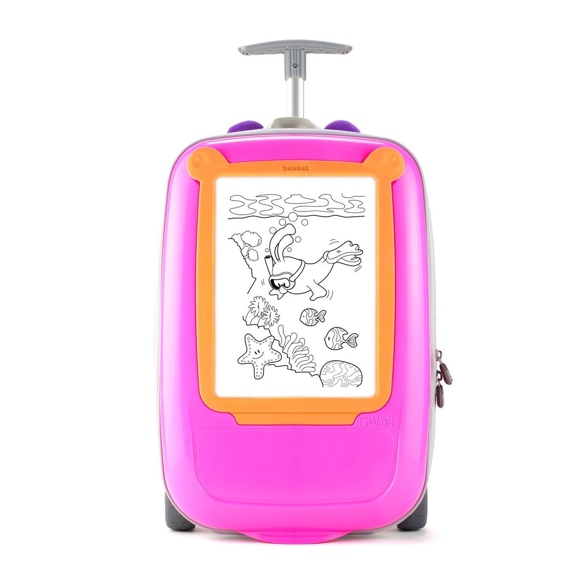 Παιδική Βαλιτσα με Ροδάκια Govinci Pink/Orange
