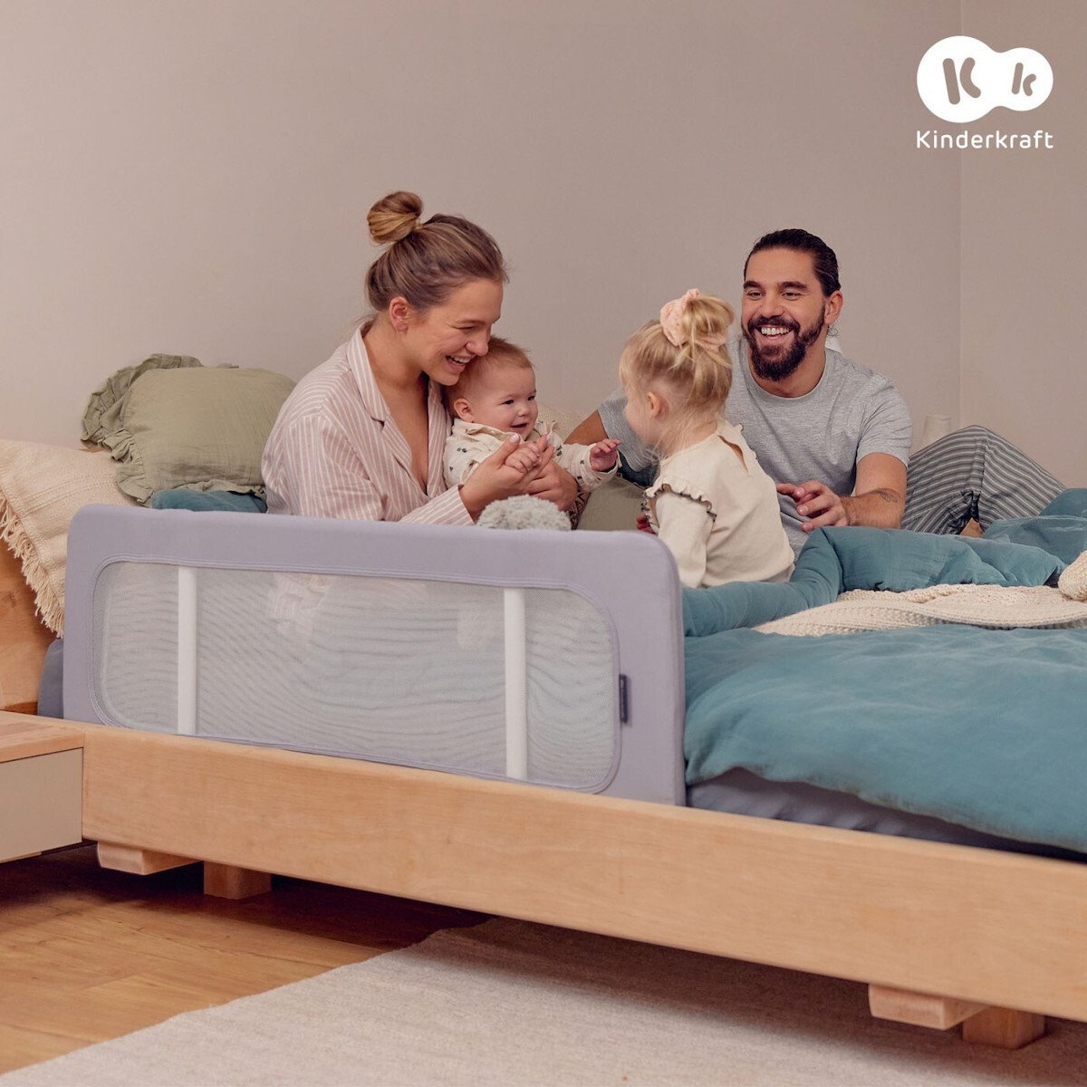 Kinderkraft bed rail Guard and Dream LIGHT GREY