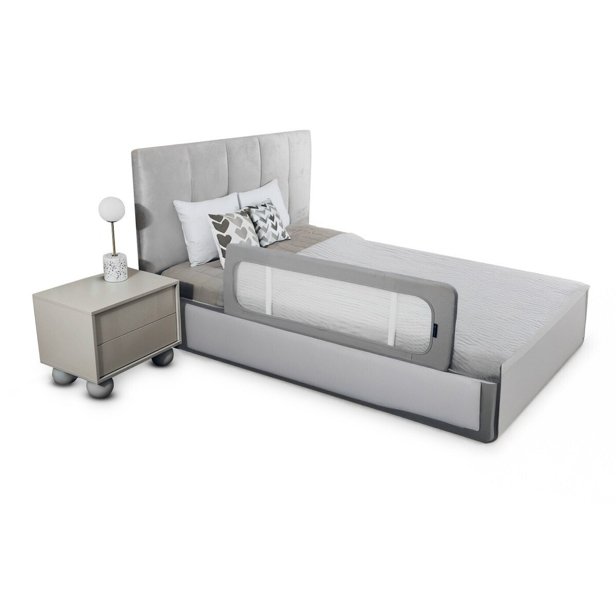 Kinderkraft bed rail Guard and Dream LIGHT GREY