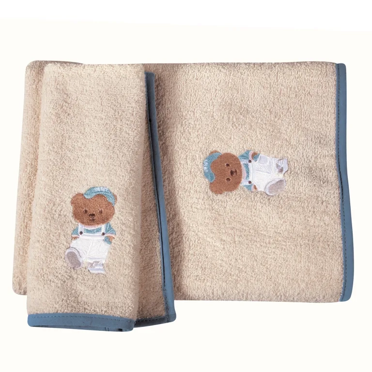 Σετ πετσέτες μπάνιου Baby GREENWICH Polo Club Beige Blue