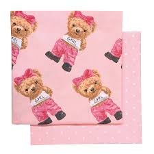 Σετ σεντόνια λίκνου Baby GREENWICH Polo Club Pink