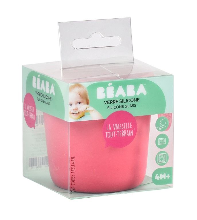 Αντιολισθητικό ποτηράκι Σιλικόνης Beaba Ροζ