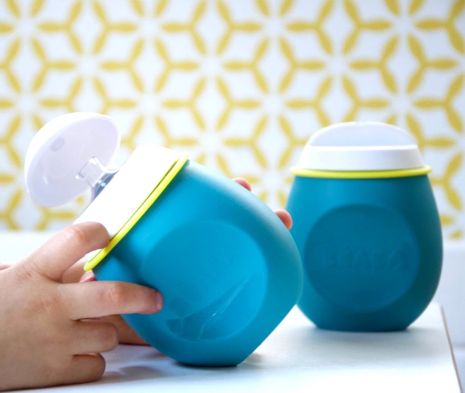 Εκπαιδευτικό Ποτηράκι Beaba BabySqueez' 2 σε 1 Μπλε