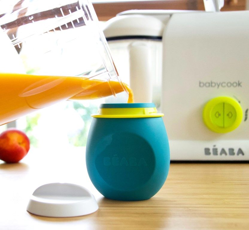 Εκπαιδευτικό Ποτηράκι Beaba BabySqueez' 2 σε 1 Μπλε