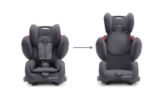 Παιδικό κάθισμα αυτοκινήτου Recaro Young Sport Hero Prime Silent Grey