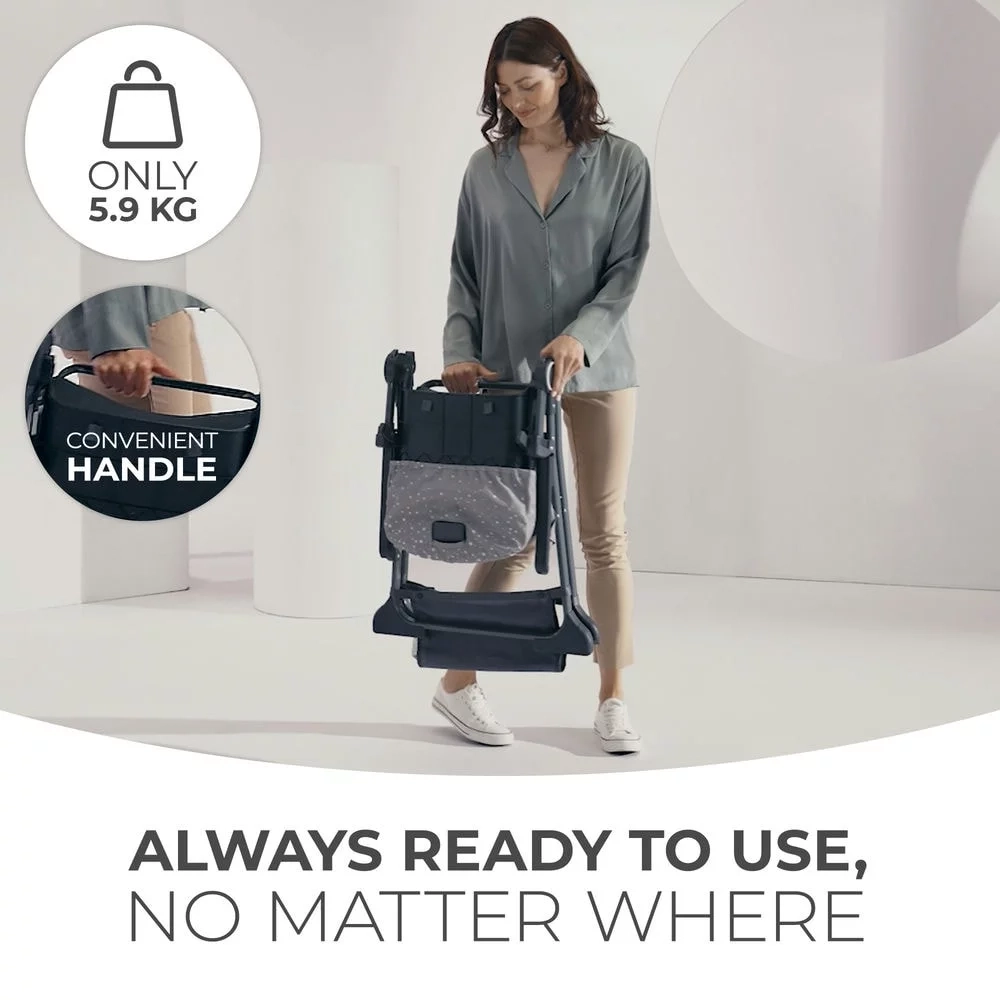 Kinderkraft feeding chair FOLDEE GREY