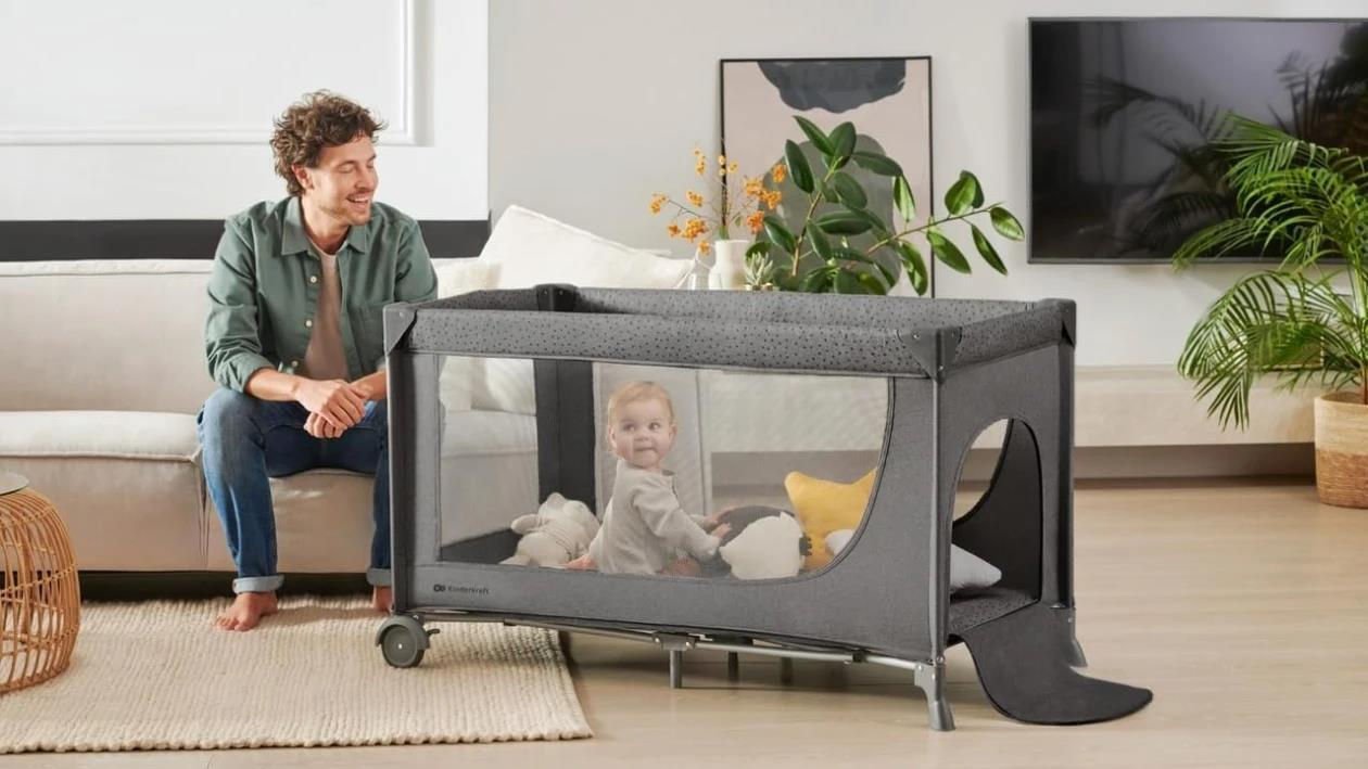 Kinderkraft travel cot JOY 2 BEIGE