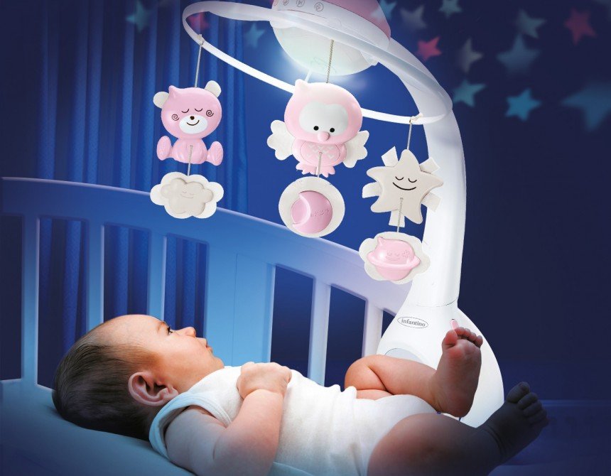 3 IN 1 PROJECTOR MUSICAL MOBILE(PINK)