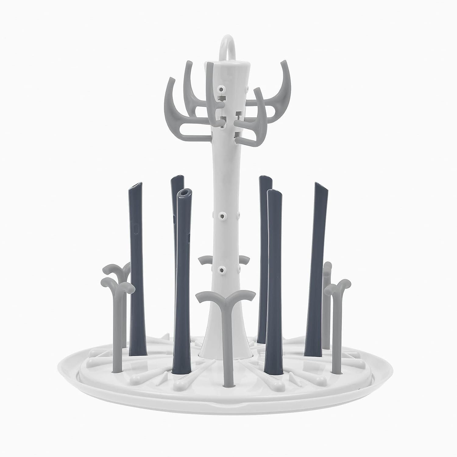 Compact bottle drying rack