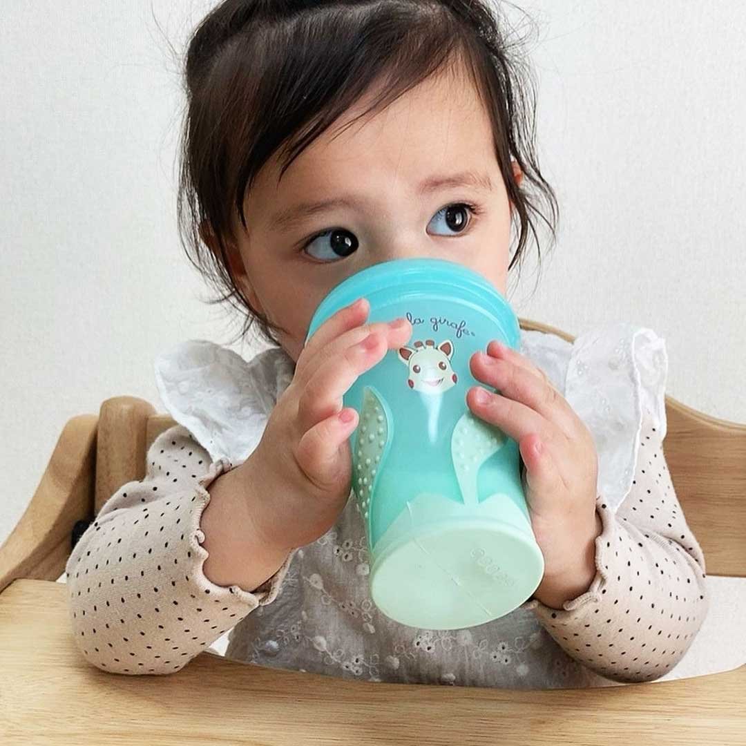 Sophie the giraffe learning cup