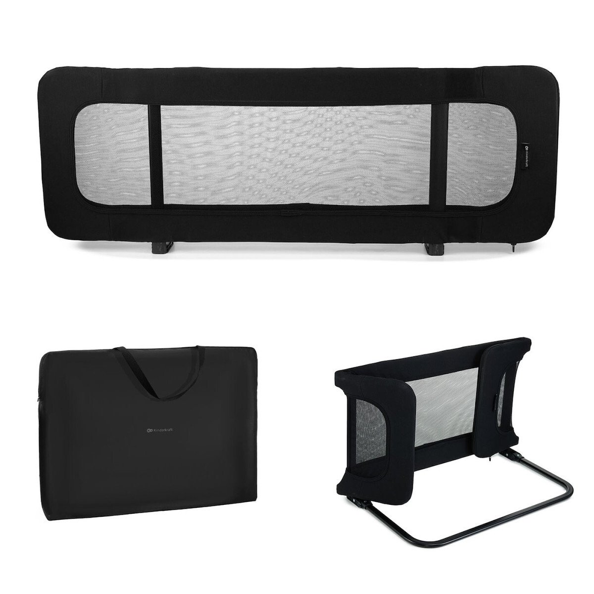 Kinderkraft bed rail Guard and Dream BLACK