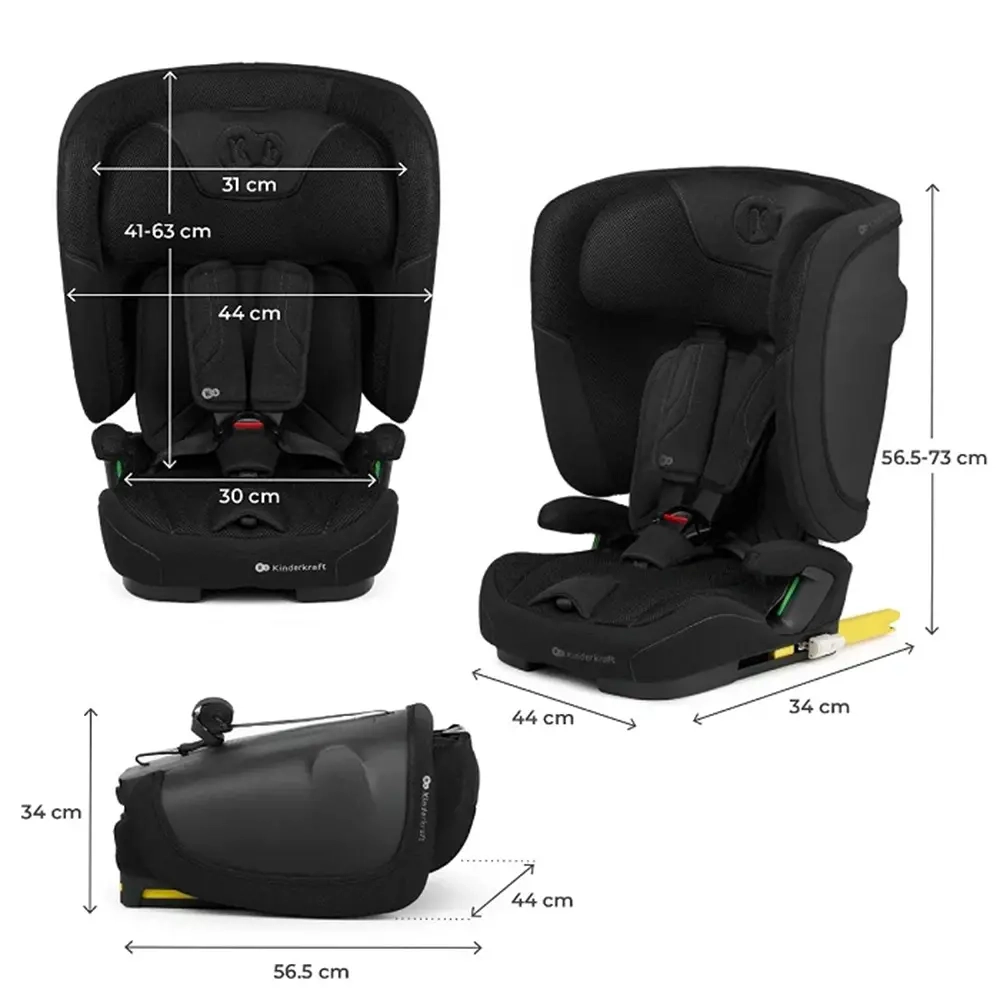Kinderkraft Car Seat  FIX2GO i-Size 76-150cm BLACK