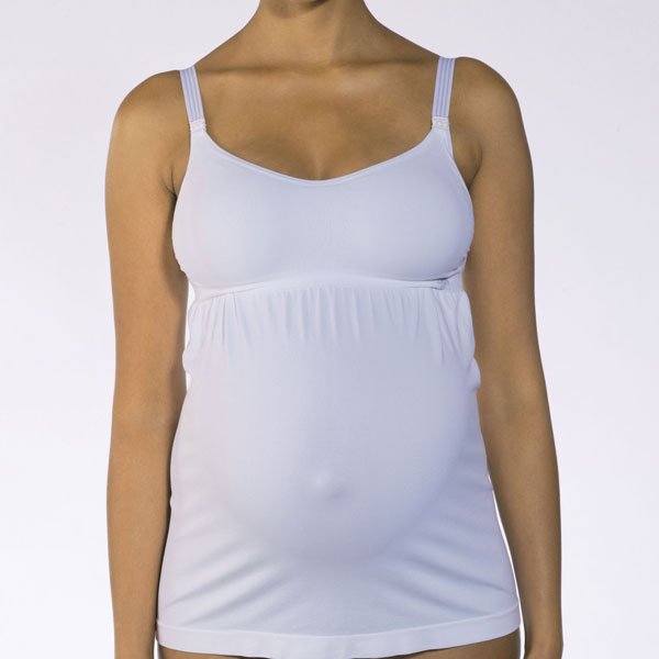 Pregnancy nurs tank top 3/L WHITE