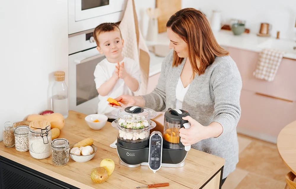 Ατμομάγειρας Nutribaby (+) Industrial Grey