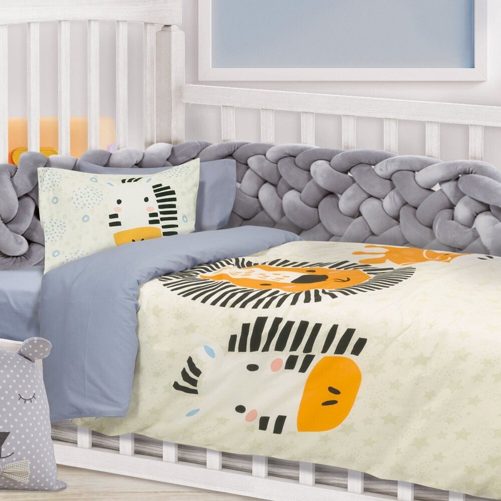 Σετ σεντόνια κούνιας με μαξιλαροθήκη BABY SMILE Zebra