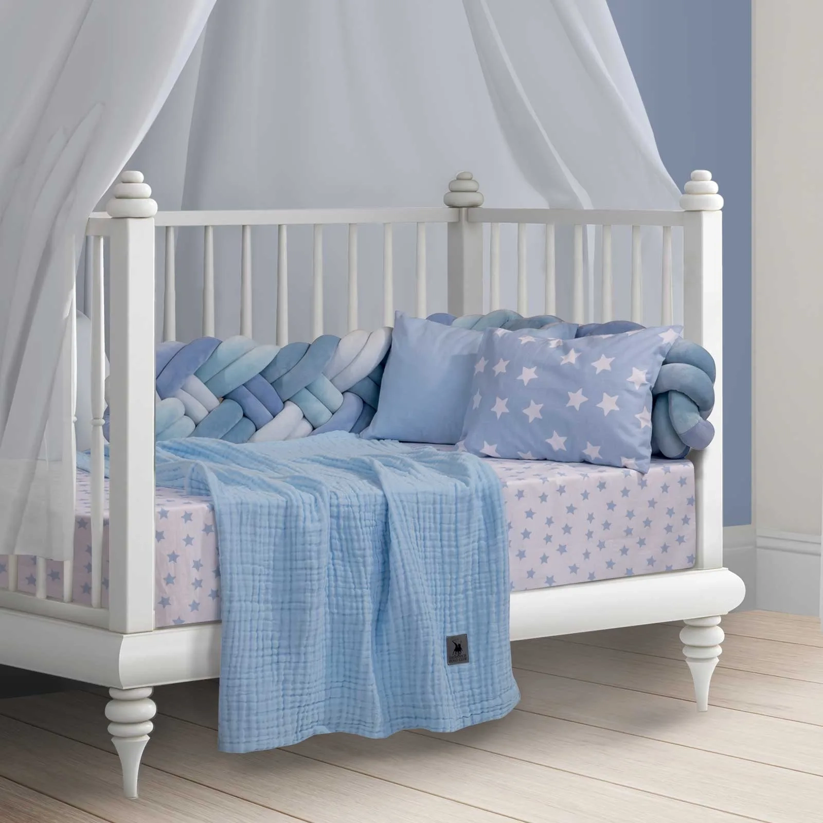 Κουβέρτα κούνιας X Baby GREENWICH Polo Club Light Blue