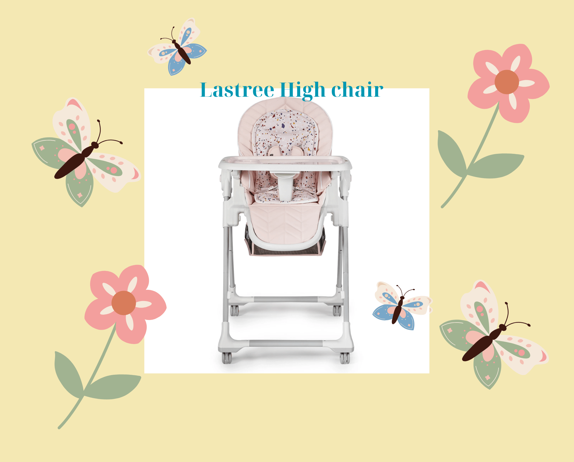 Καρέκλα Φαγητού  LASTREE  pink