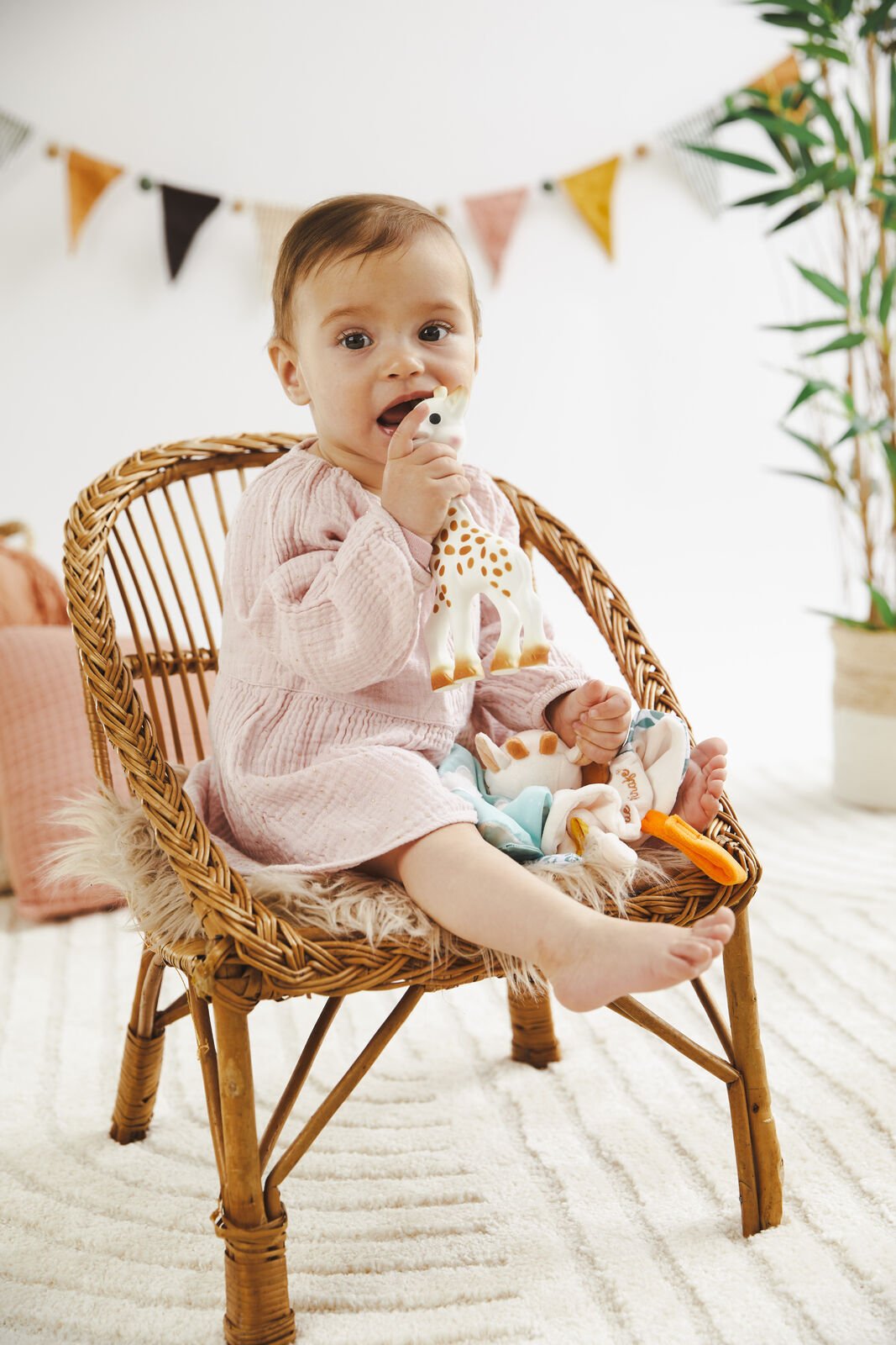Sophie the giraffe and her comforter gift set