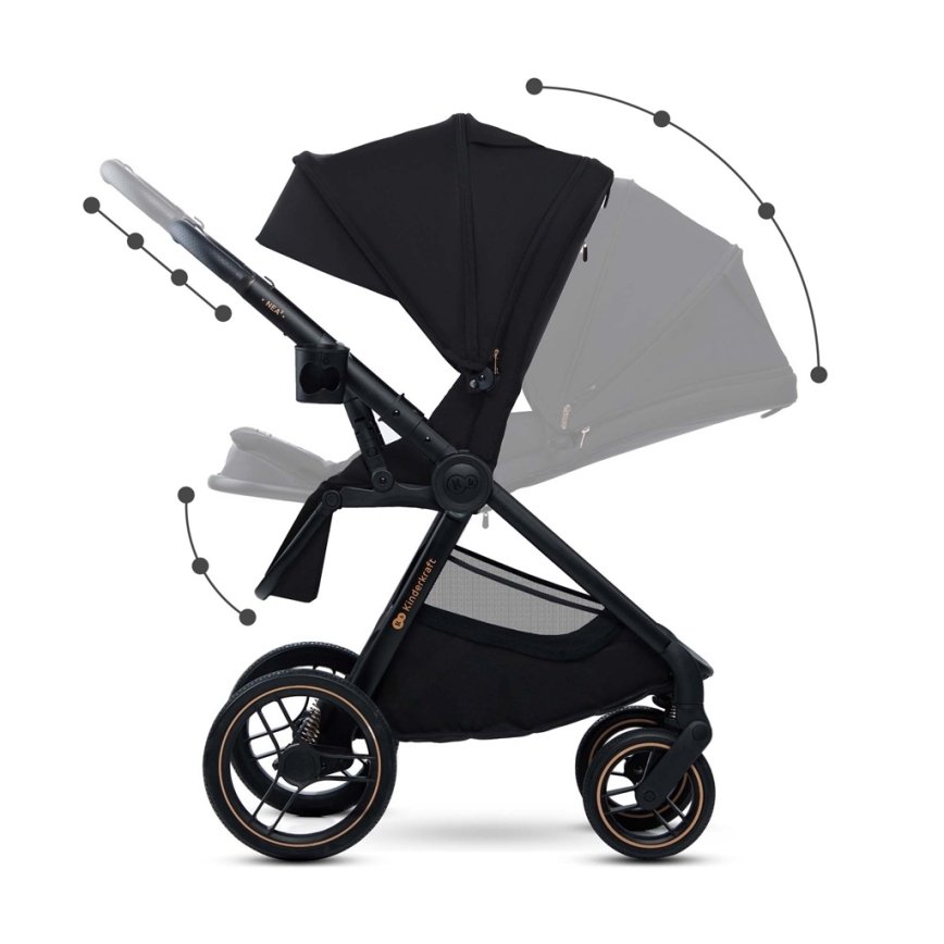 Kinderkraft Multifunctional Baby Stroller 2IN1 NEA 2 MIDNIGHT BLACK