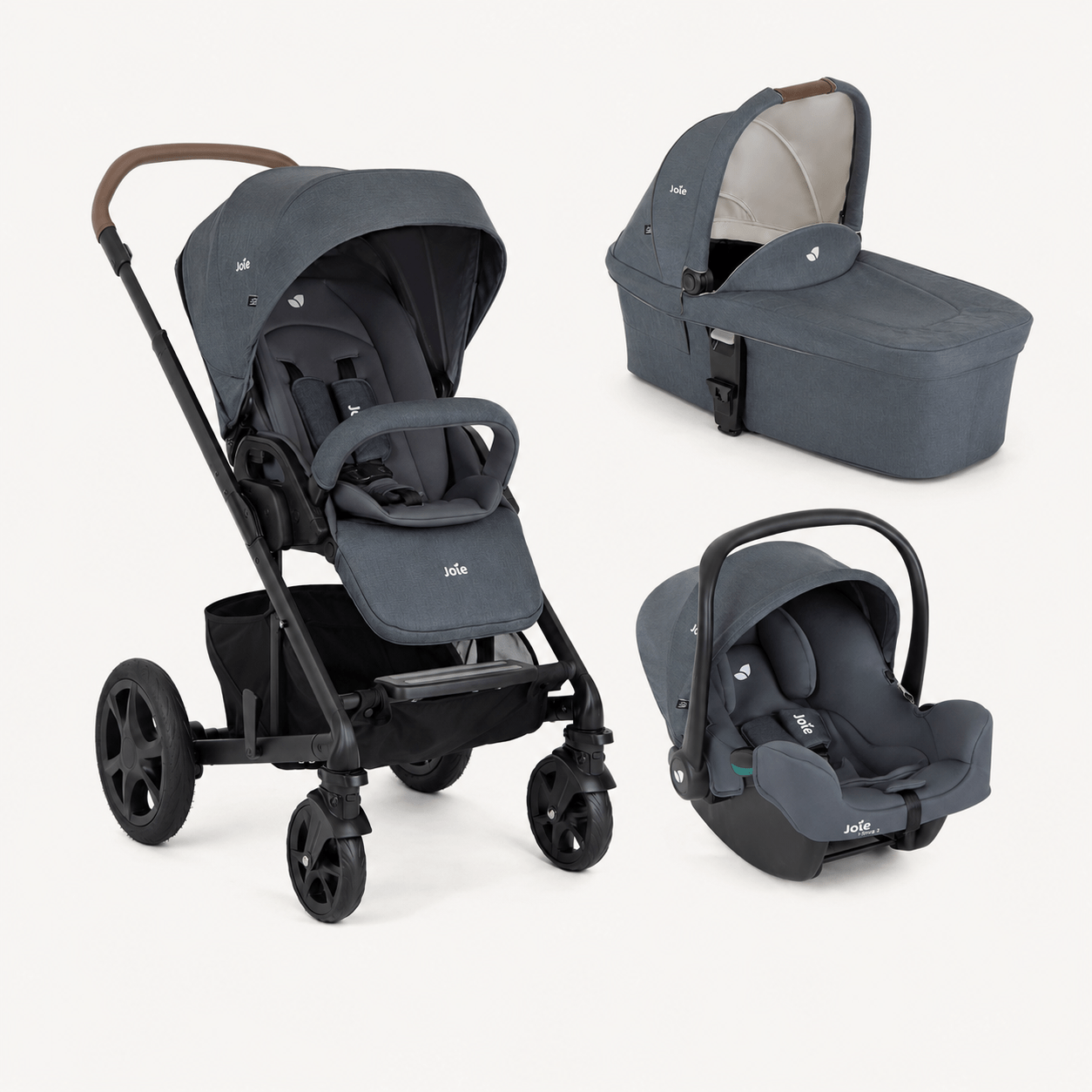 Βρεφικό Trio Set Joie Chrome DLX με Πορτ μπεμπέ & I-SNUG 2 Moon Light